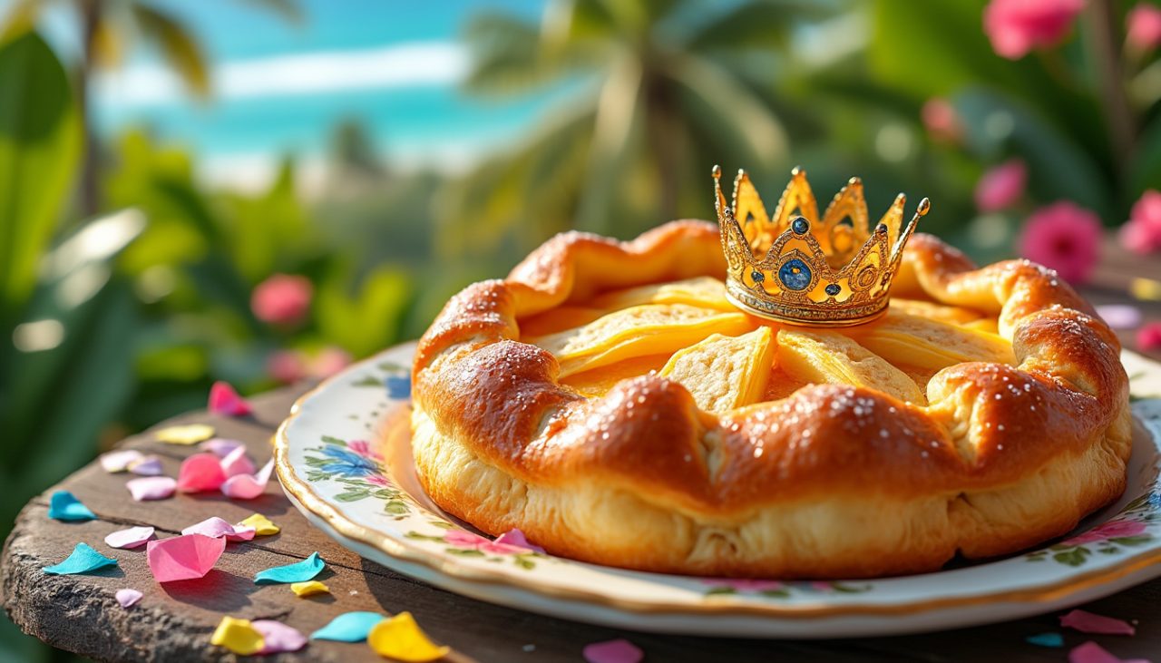 plongez dans l'univers savoureux de la galette des rois 2024 à la réunion, couronnée à saint-philippe ! découvrez les ingrédients uniques et la tradition qui font de cette galette un incontournable de l'épiphanie, alliant saveurs locales et convivialité.