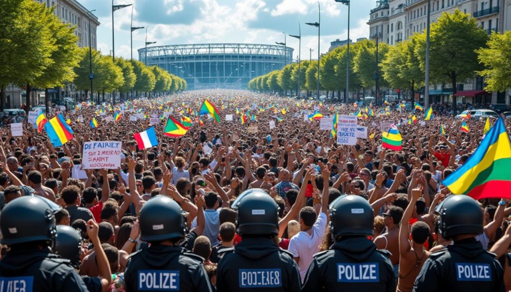 à saint-denis, des centaines de manifestants expriment leur indignation face à la délinquance liée à mayotte, appelant à des mesures fermes pour éradiquer ce fléau. découvrez les revendications et les enjeux de cette mobilisation.