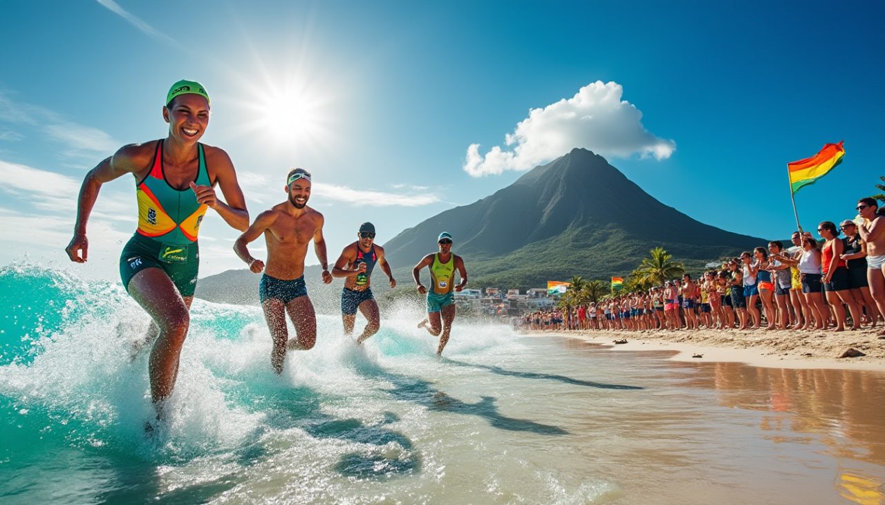 participez au swim run la réunion 2024, un événement unique avec un départ exceptionnel aux côtés de champions du monde. rejoignez-nous pour une aventure inoubliable alliant natation et course à pied au cœur des paysages magnifiques de la réunion.