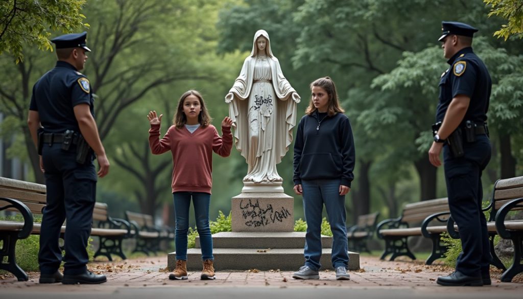 deux adolescents ont été arrêtés à saint-denis après avoir dégradé une statue de la vierge marie, suscitant l'indignation au sein de la communauté. cet acte de vandalisme soulève des questions sur le respect des symboles religieux et la sécurité des lieux de culte.